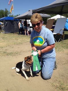 Linda with Crow's Point Kennel's August. Photographer: Agile Dogs Photography Linda with Crow's Point Kennel's August. Photographer: Agile Dogs Photography
