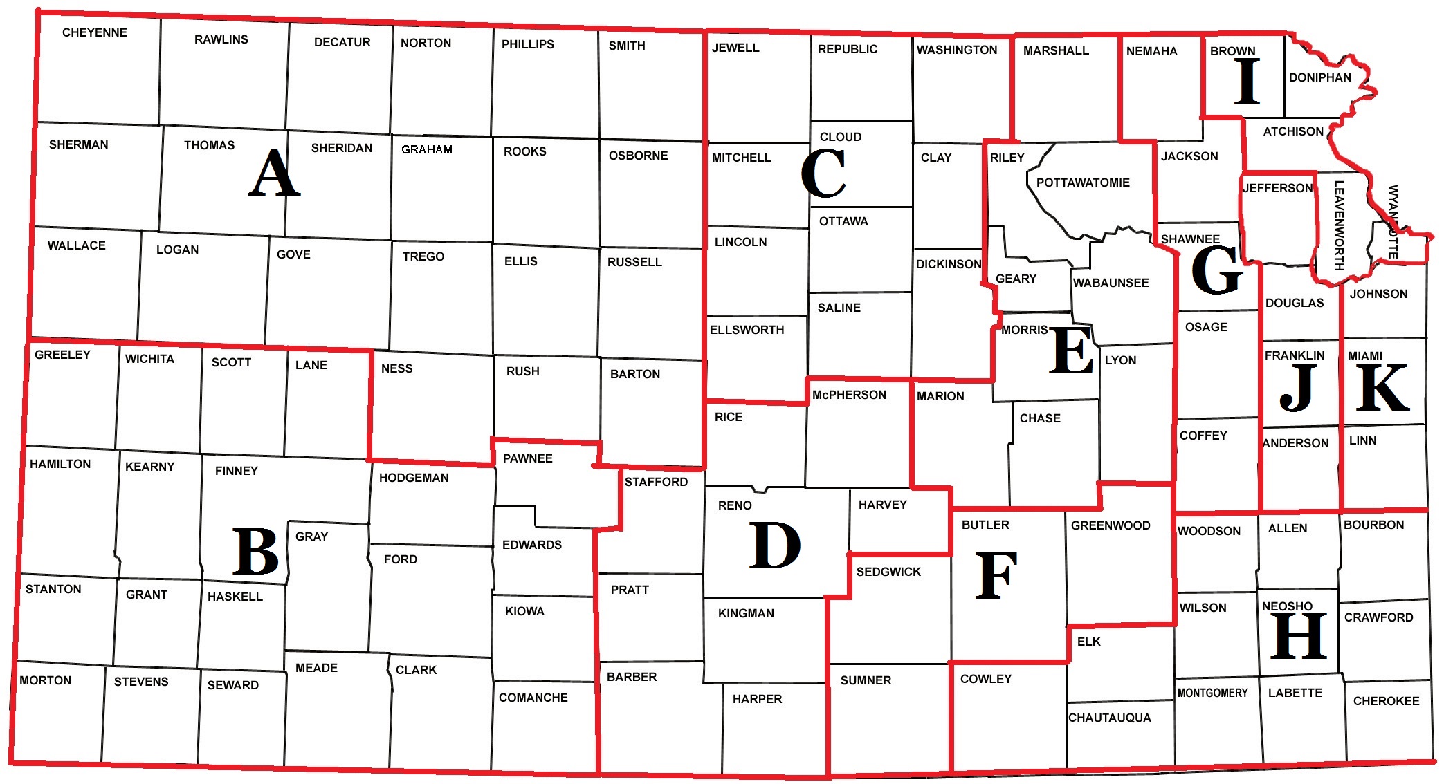 KWAA District Map Updated April 2018