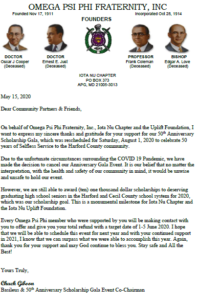 cancellation letter