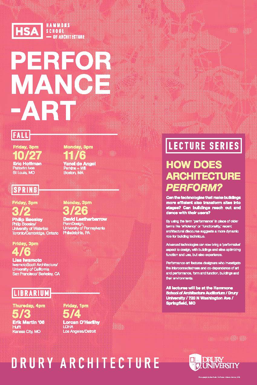 PERFORMANCE-ART HSA 17/18 Lecture Series Flyer PERFORMANCE-ART HSA 17/18 Lecture Series Flyer