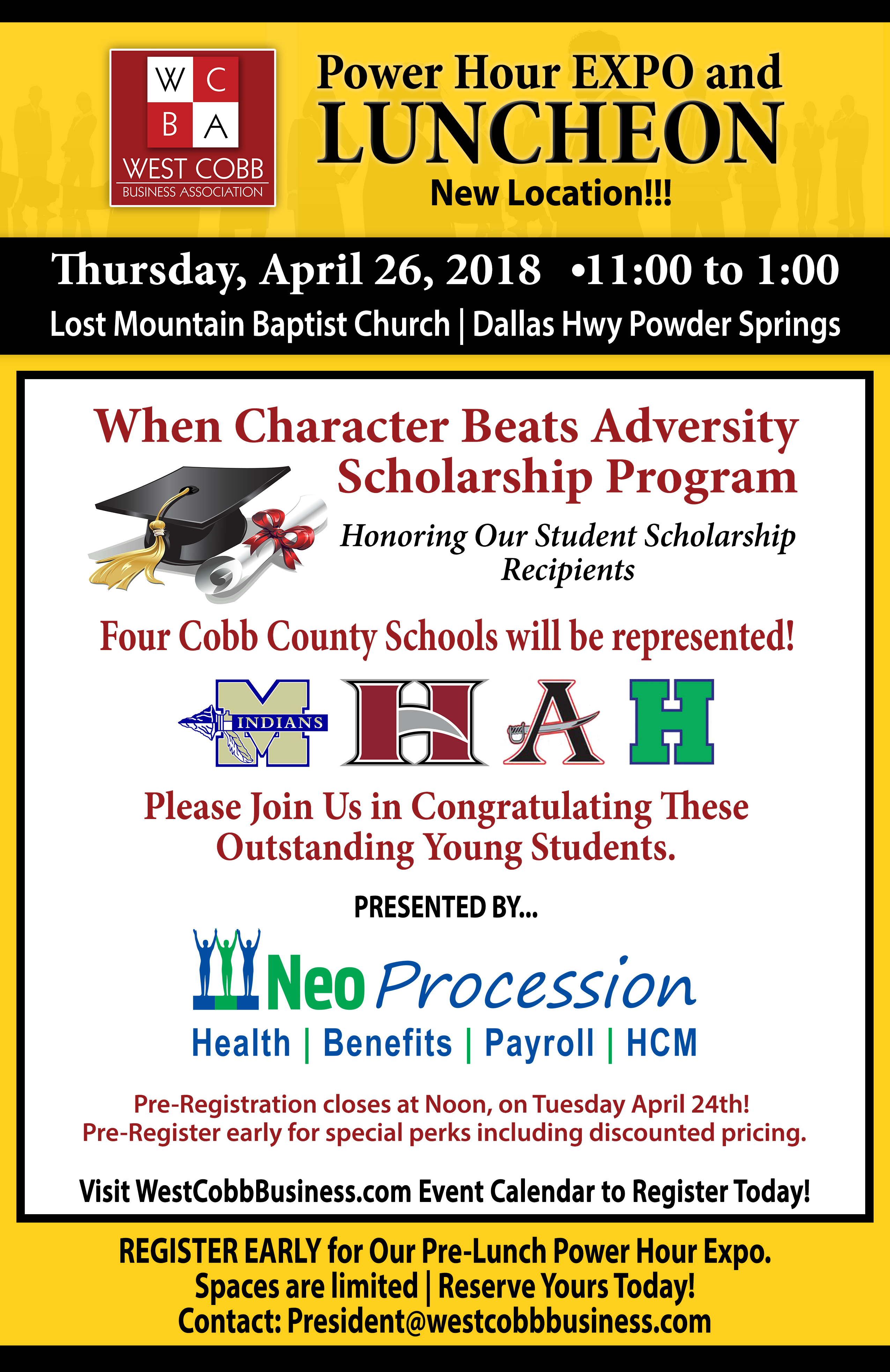 wcba monthly luncheon events west cobb business association luncheon flyer