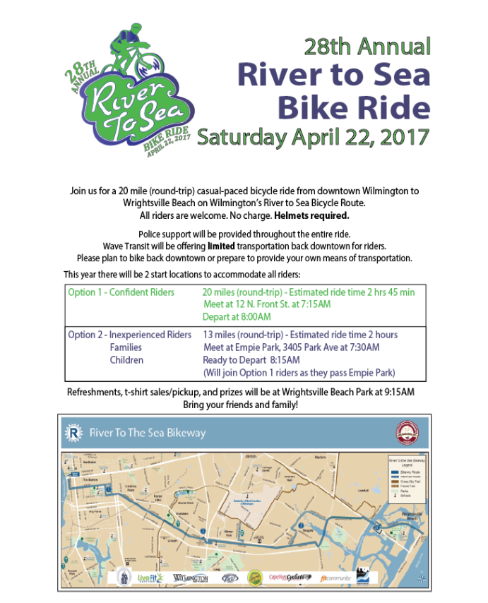 28Th Annual River To Sea Ride Events Cape Fear Cyclists