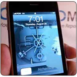 Cracked iPhone 3GS LCD