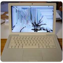 Cracked Macbook screen