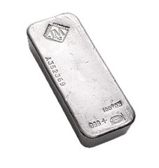 Silver 100 oz. Johnson Matthey bullion bar