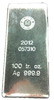 Silver 100 oz. Royal Canadian Mint Bullion Bar .9999 fine silver