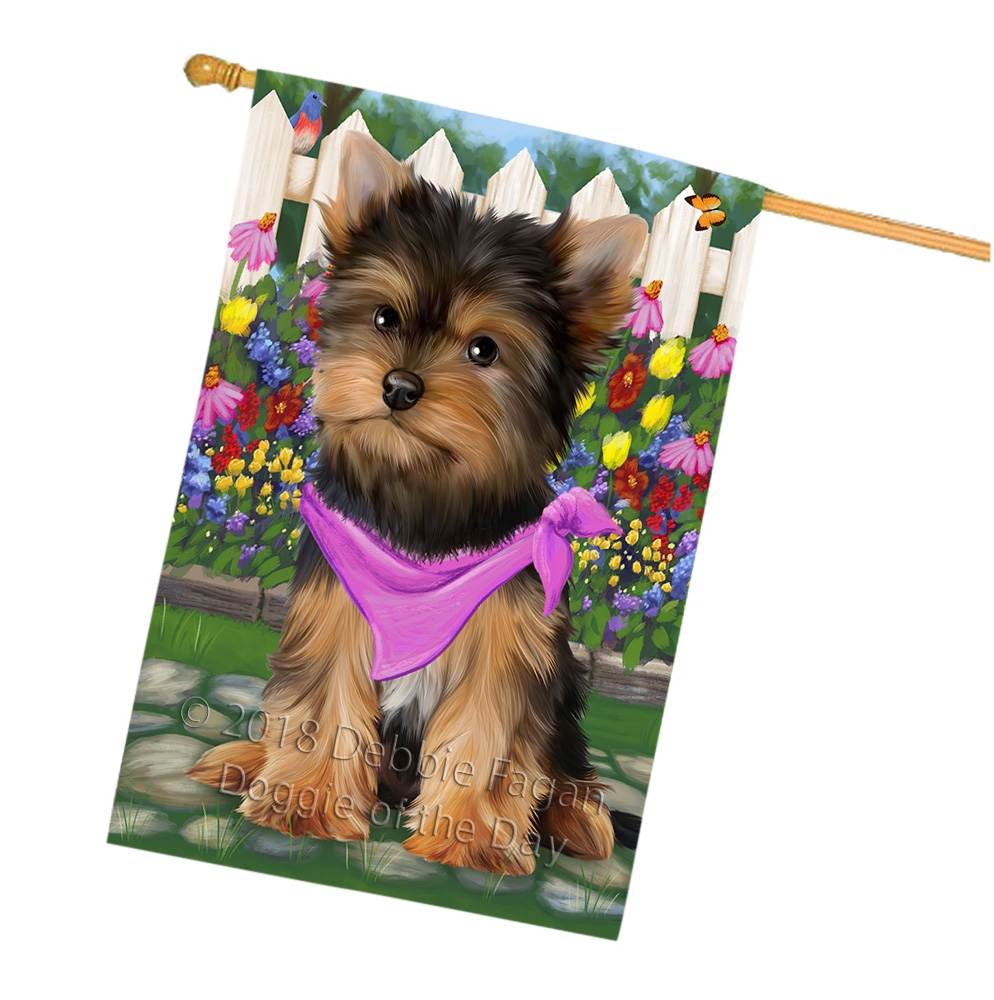 Yorkshire Terrier Dog House Flag Holiday Double Sided 28"x40" Designs NWT NEW - Picture 87 of 89