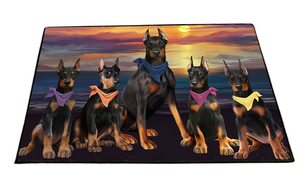 Doberman Pinscher Dog Floor Mat Personalize Pet Door Mat Valentine Day NWT - Picture 34 of 52