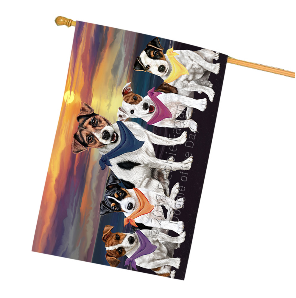 Jack Russell Dog House Flag Holiday Double Sided 28"x40" Many Designs NWT NEW - Picture 29 of 73