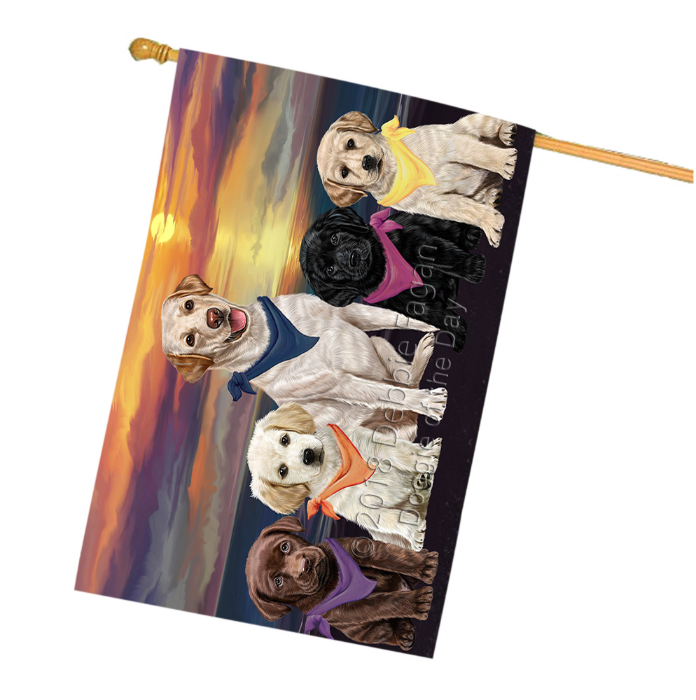 Labrador Dog House Flag Holiday Double Sided 28"x40" Many Designs NWT NEW - Picture 37 of 92