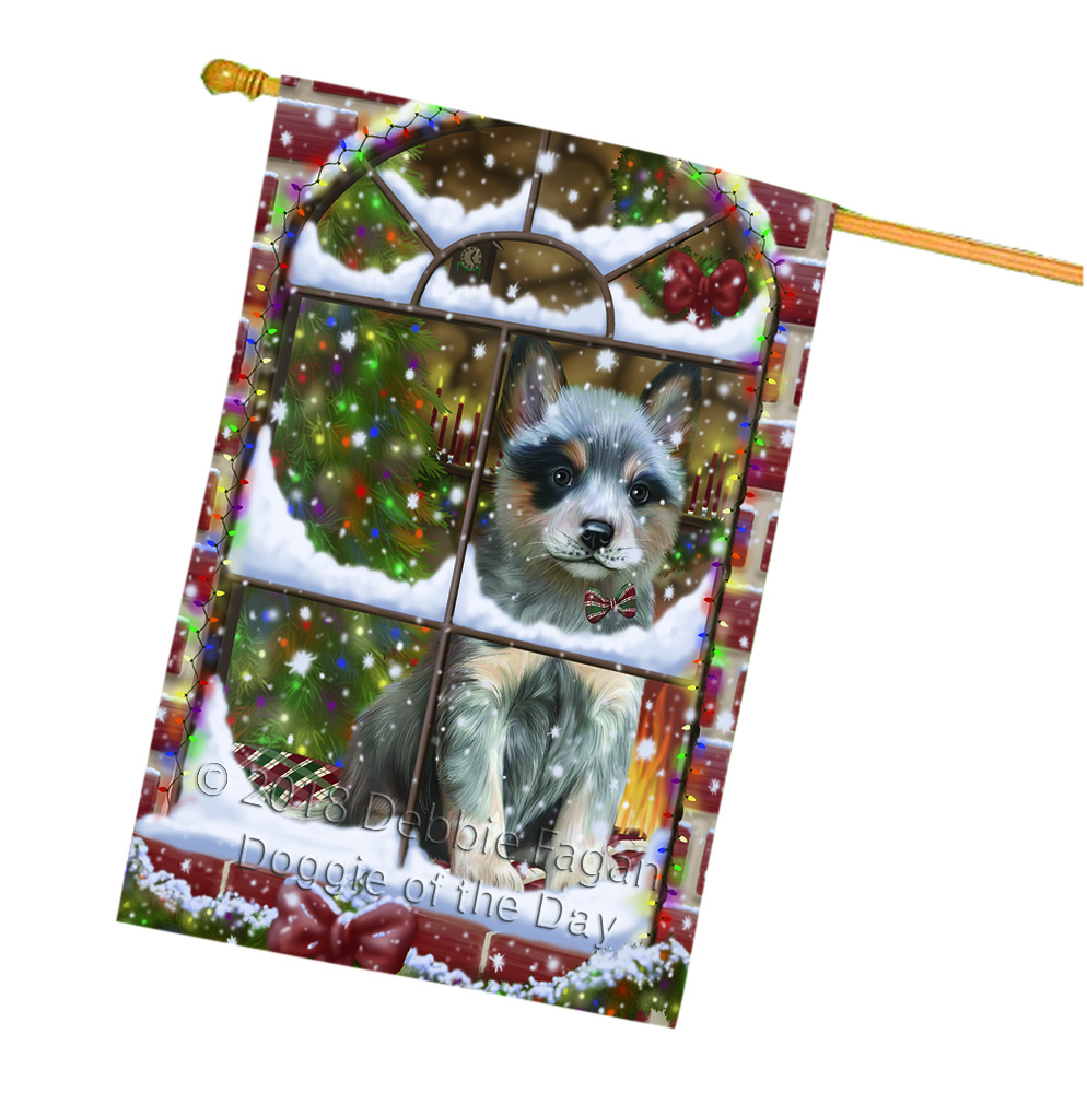 Blue Heeler Dog House Flag Christmas Double Sided 28"x40" Many Designs NWT NEW - Picture 59 of 72