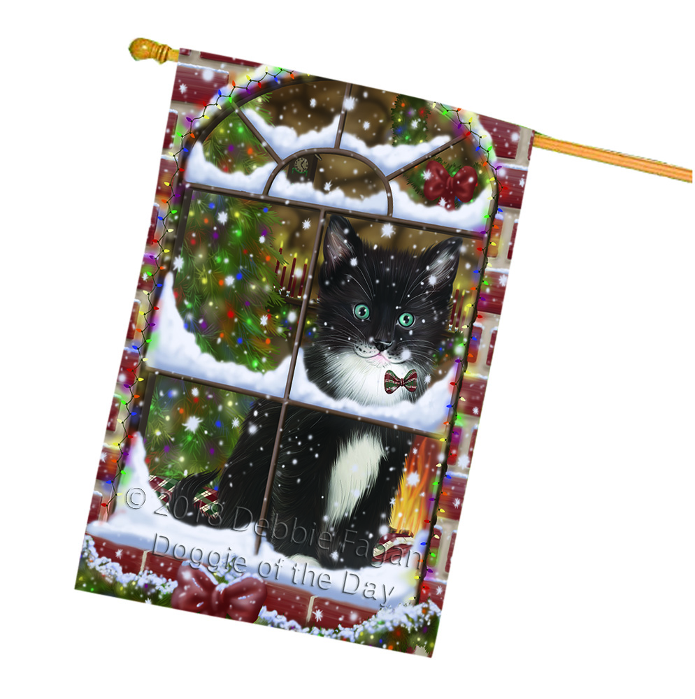 Tuxedo Cat House Flag Christmas Double Sided 28"x40" Many Designs NWT NEW - Picture 51 of 58