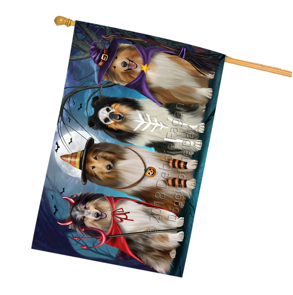 Rough Collie Dog House Flag Holiday Double Sided 28"x40" Many Designs NWT NEW - Picture 37 of 73