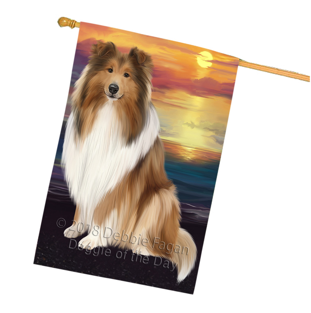 Rough Collie Dog House Flag Holiday Double Sided 28"x40" Many Designs NWT NEW - Picture 61 of 73