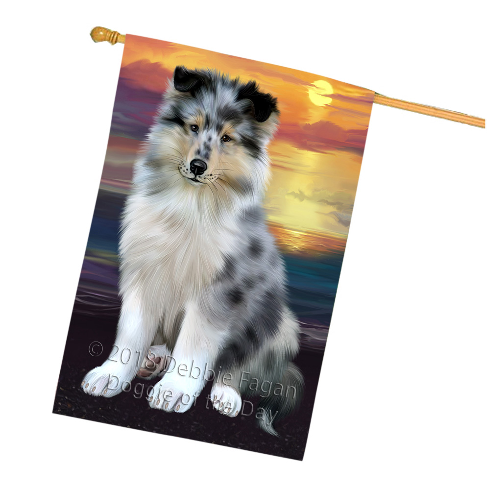 Rough Collie Dog House Flag Holiday Double Sided 28"x40" Many Designs NWT NEW - Picture 63 of 73