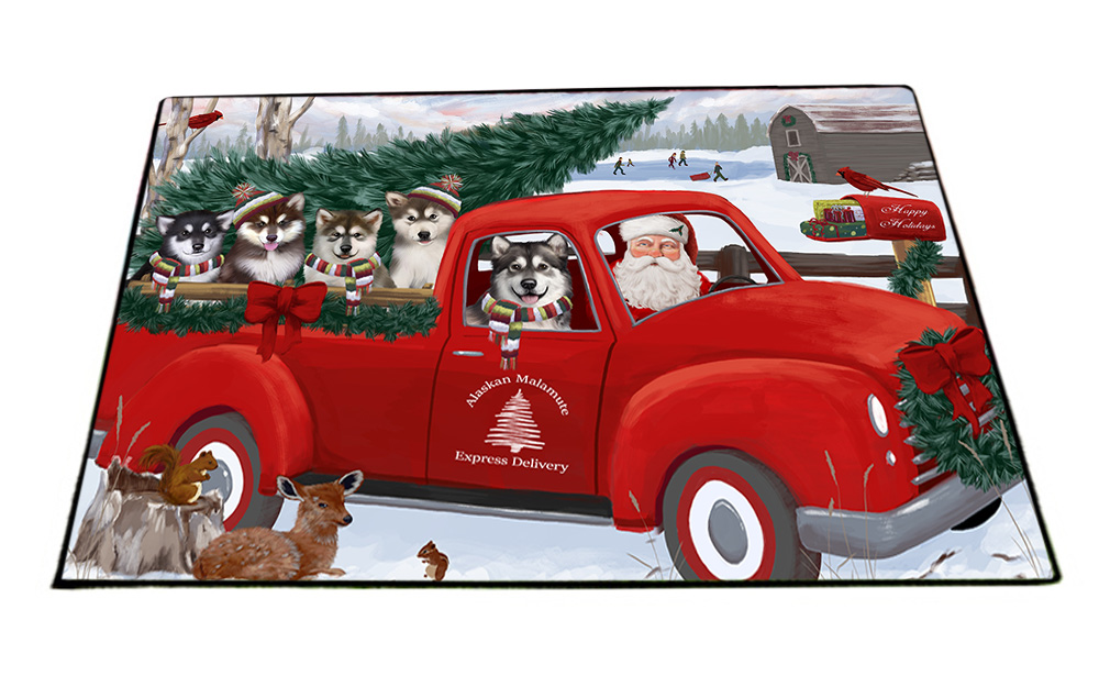 Alaskan Malamute Dog Floor Mat Personalized Pet Door Mat Valentine Day NWT - Picture 11 of 50