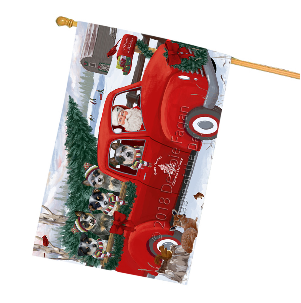 Blue Heeler Dog House Flag Christmas Double Sided 28"x40" Many Designs NWT NEW - Picture 11 of 72