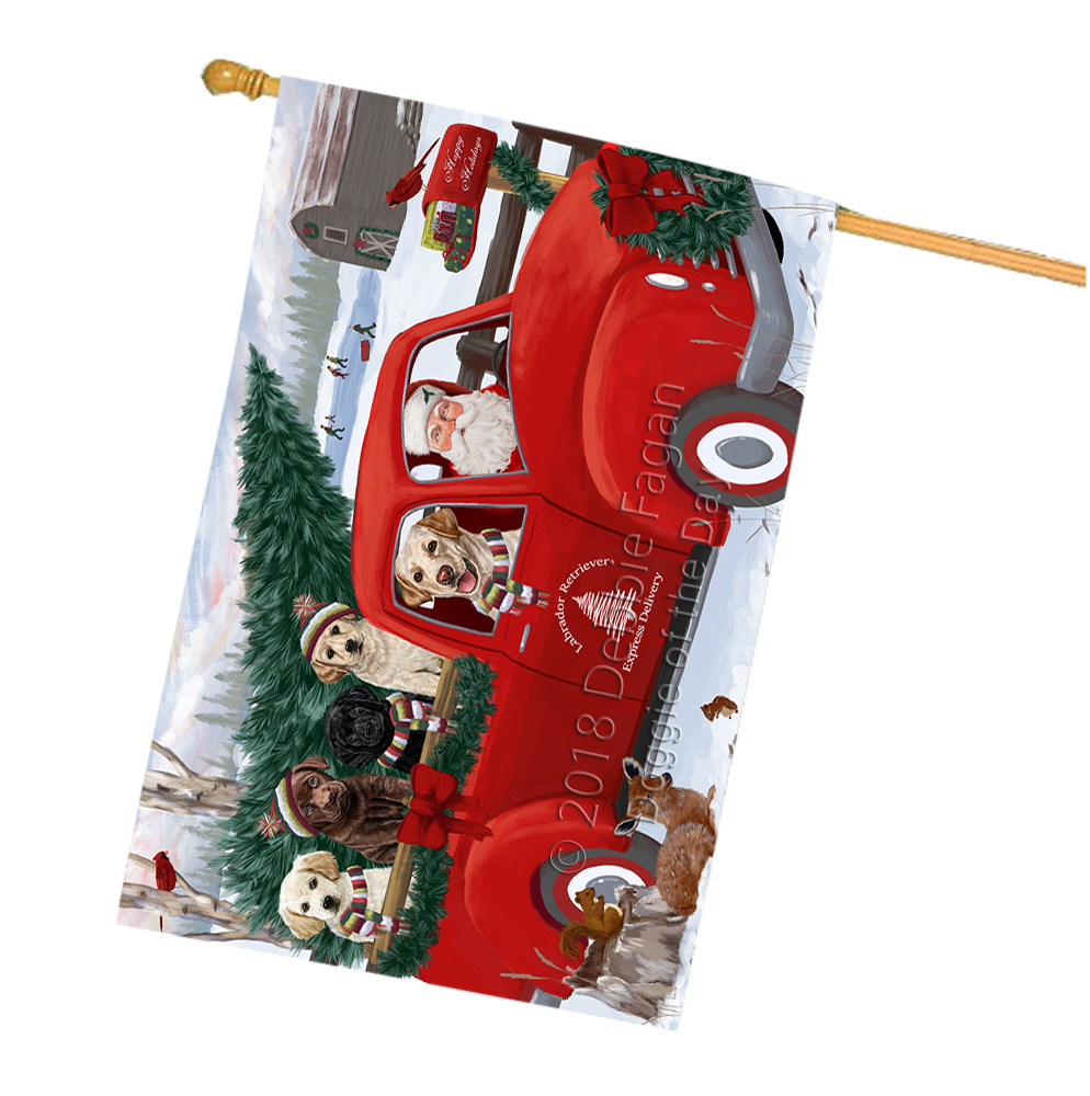 Labrador Dog House Flag Holiday Double Sided 28"x40" Many Designs NWT NEW - Picture 92 of 92