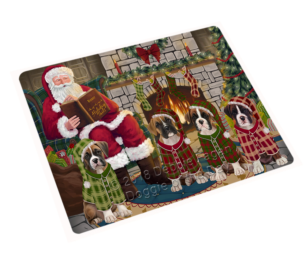 Christmas Cozy Fire Holiday Tails Dog Cat Pet Photo Refrigerator Magnet - Picture 28 of 98