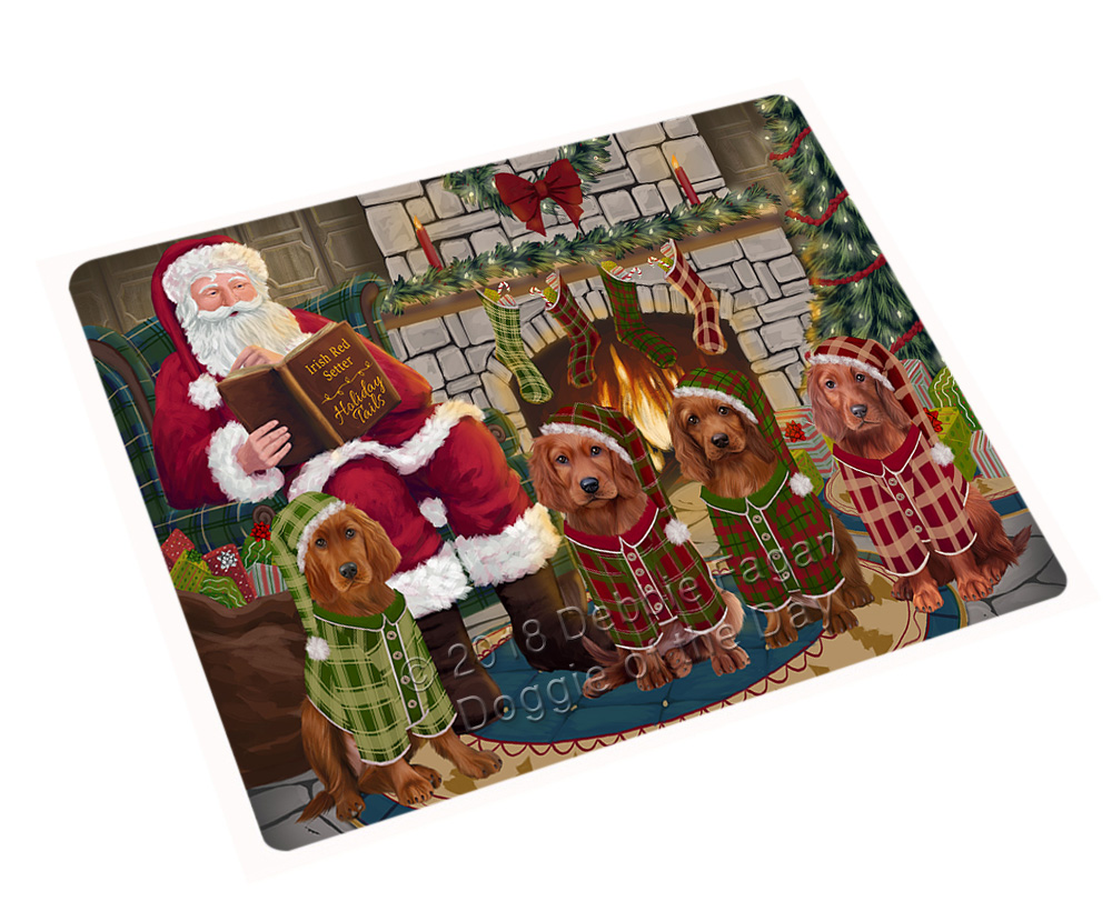 Christmas Cozy Fire Holiday Tails Dog Cat Pet Photo Refrigerator Magnet - Picture 55 of 98