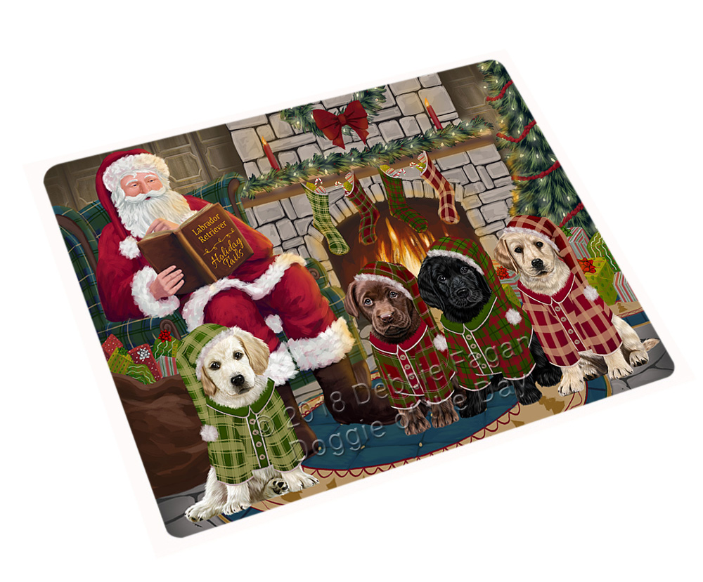 Christmas Cozy Fire Holiday Tails Dog Cat Pet Photo Refrigerator Magnet - Picture 59 of 98