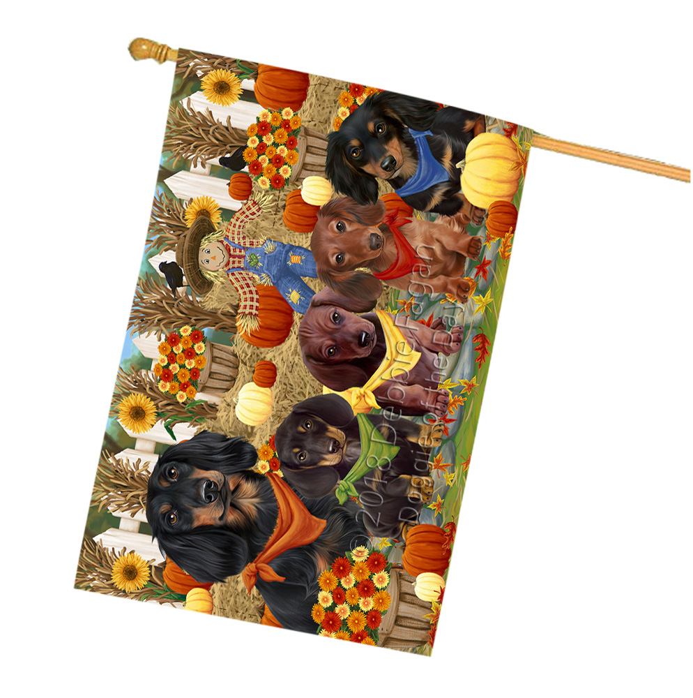 Dachshund Dog House Flag Holiday Double Sided 28"x40" Many Designs NWT NEW - Picture 32 of 95