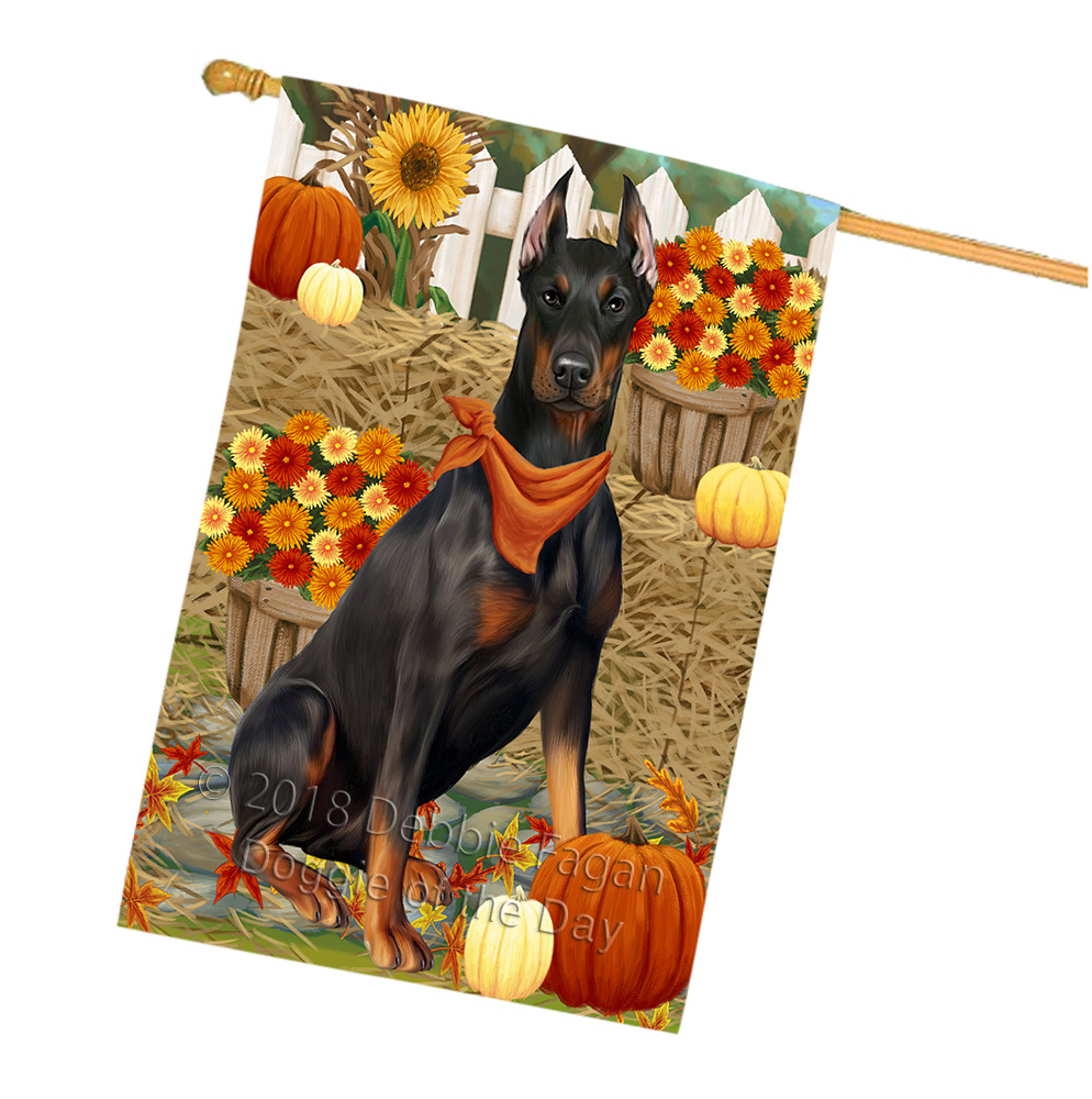 Doberman Dog House Flag Holiday Double Sided 28"x40" Many Designs NWT NEW - Picture 29 of 78