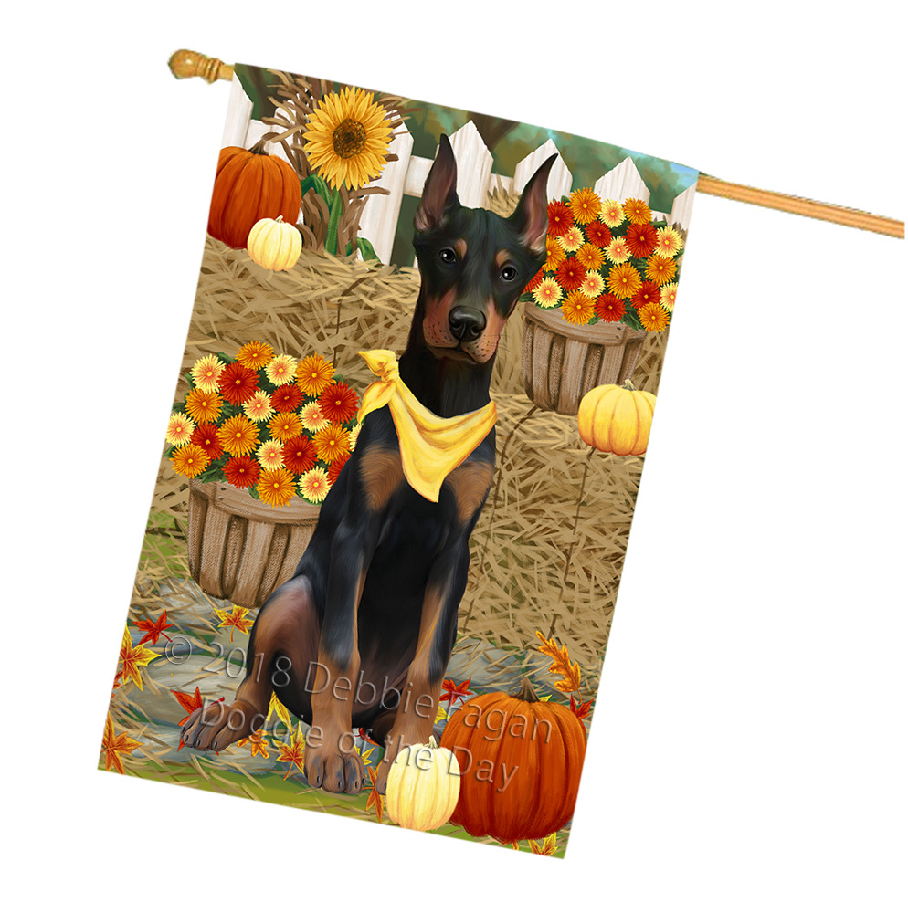 Doberman Dog House Flag Holiday Double Sided 28"x40" Many Designs NWT NEW - Picture 30 of 78