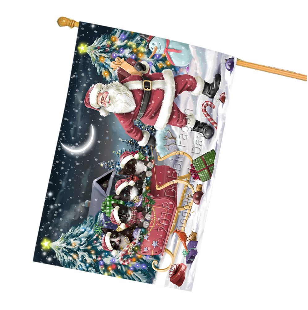 Tuxedo Cat House Flag Christmas Double Sided 28"x40" Many Designs NWT NEW - Picture 31 of 58