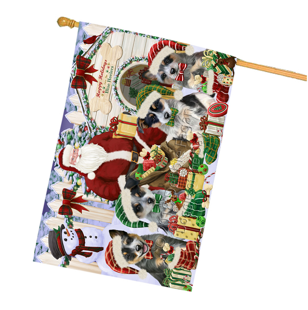 Blue Heeler Dog House Flag Christmas Double Sided 28"x40" Many Designs NWT NEW - Picture 15 of 72
