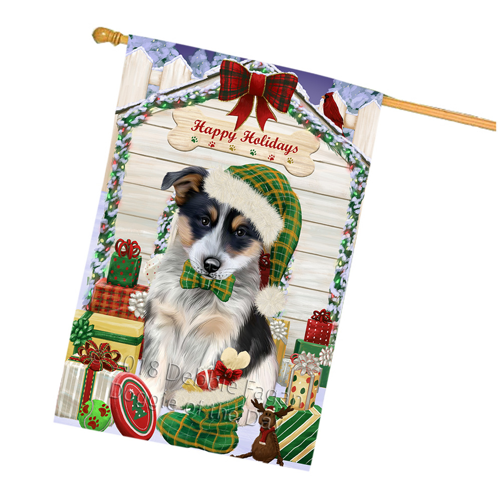 Blue Heeler Dog House Flag Christmas Double Sided 28"x40" Many Designs NWT NEW - Picture 17 of 72
