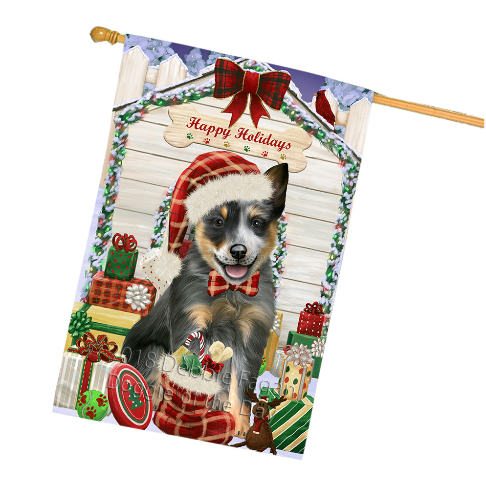 Blue Heeler Dog House Flag Christmas Double Sided 28"x40" Many Designs NWT NEW - Picture 19 of 72