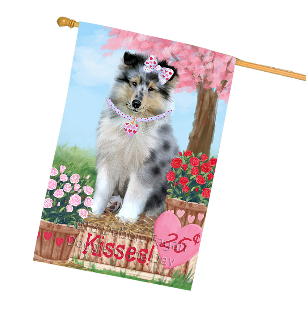 Rough Collie Dog House Flag Holiday Double Sided 28"x40" Many Designs NWT NEW - Picture 21 of 73