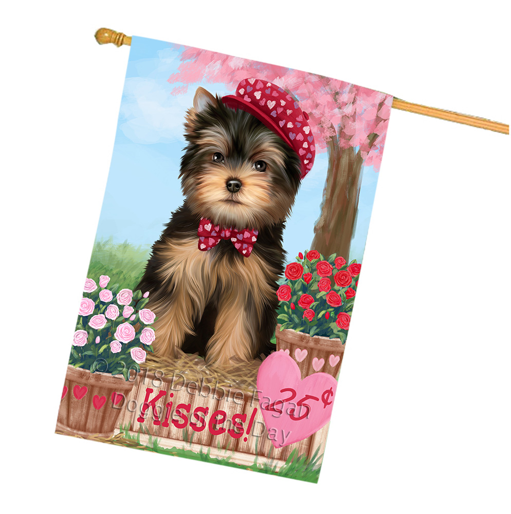 Yorkshire Terrier Dog House Flag Holiday Double Sided 28"x40" Designs NWT NEW - Picture 19 of 89