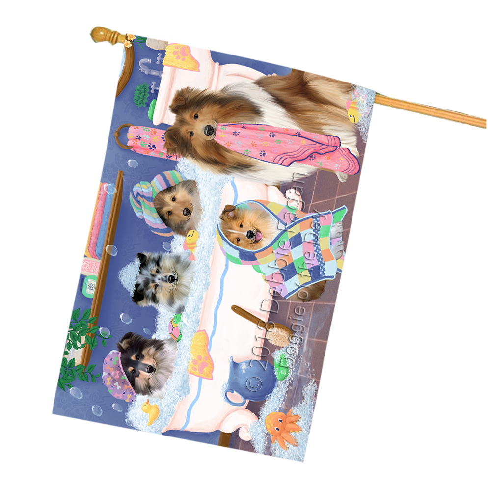 Rough Collie Dog House Flag Holiday Double Sided 28"x40" Many Designs NWT NEW - Picture 56 of 73