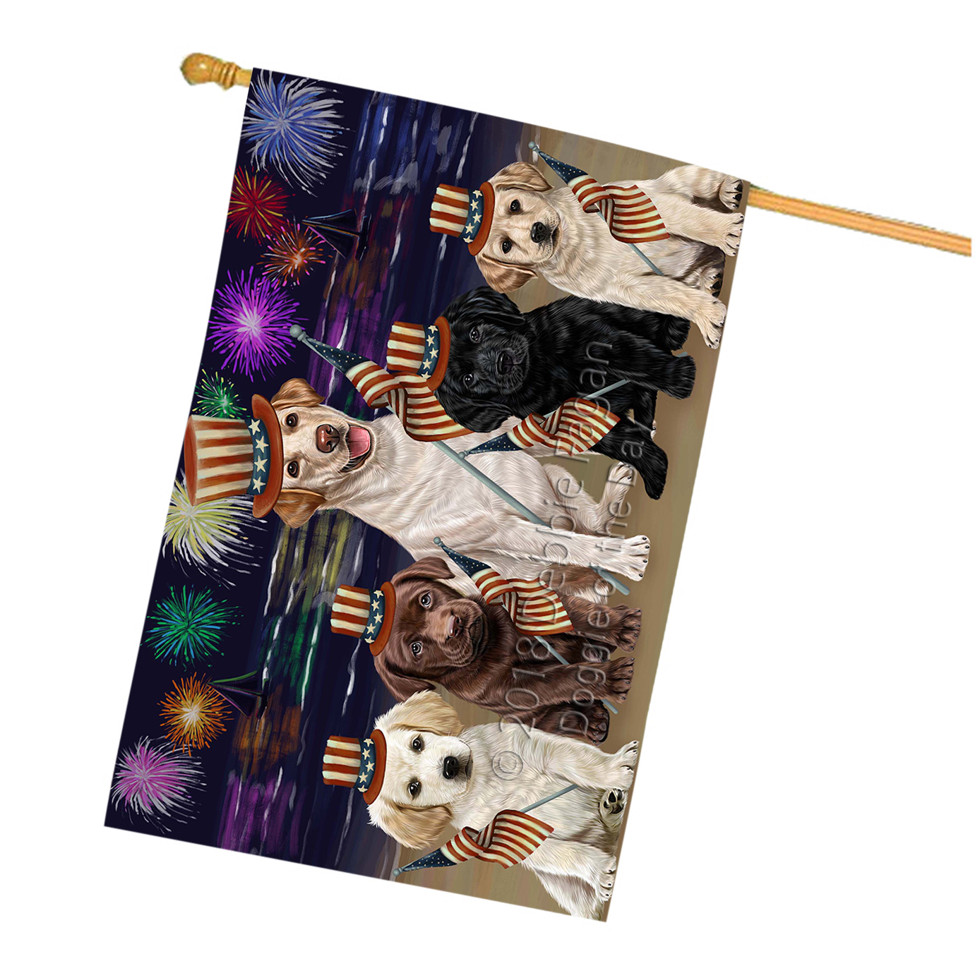 Labrador Dog House Flag Holiday Double Sided 28"x40" Many Designs NWT NEW - Picture 12 of 92