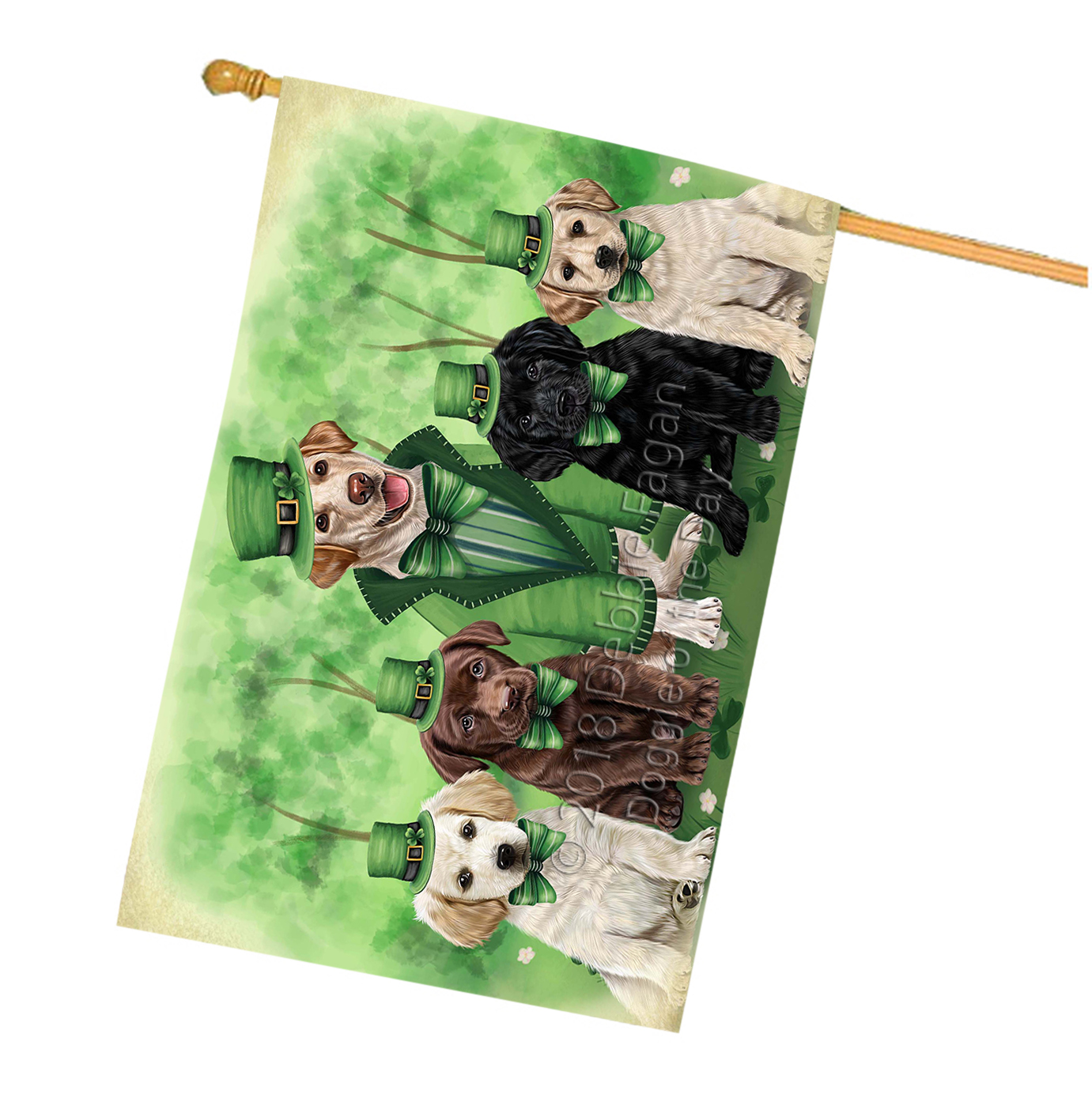 Labrador Dog House Flag Holiday Double Sided 28"x40" Many Designs NWT NEW - Picture 51 of 92