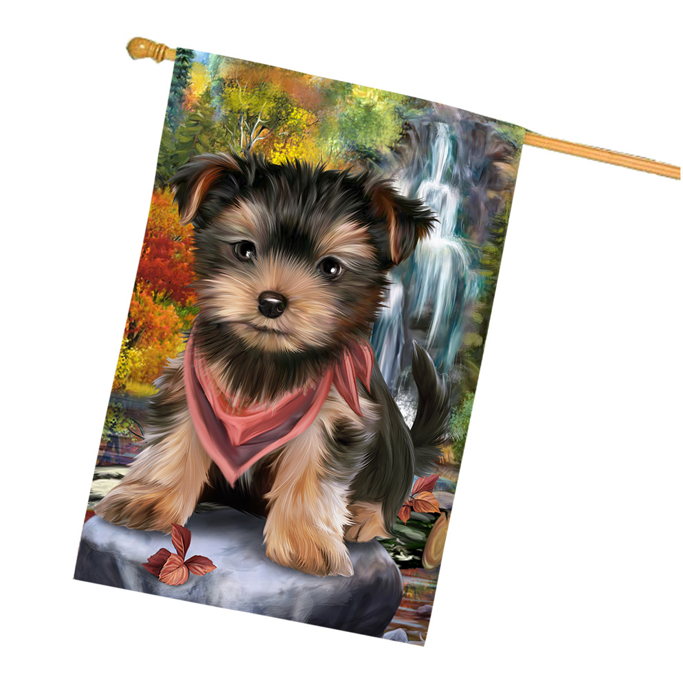 Yorkshire Terrier Dog House Flag Holiday Double Sided 28"x40" Designs NWT NEW - Picture 82 of 89