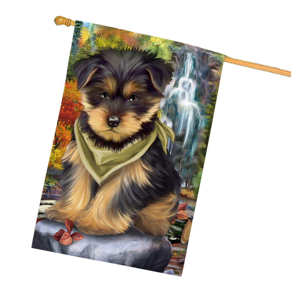 Yorkshire Terrier Dog House Flag Holiday Double Sided 28"x40" Designs NWT NEW - Picture 83 of 89