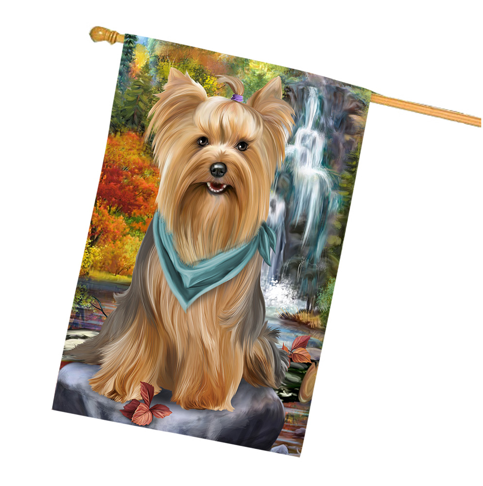Yorkshire Terrier Dog House Flag Holiday Double Sided 28"x40" Designs NWT NEW - Picture 85 of 89