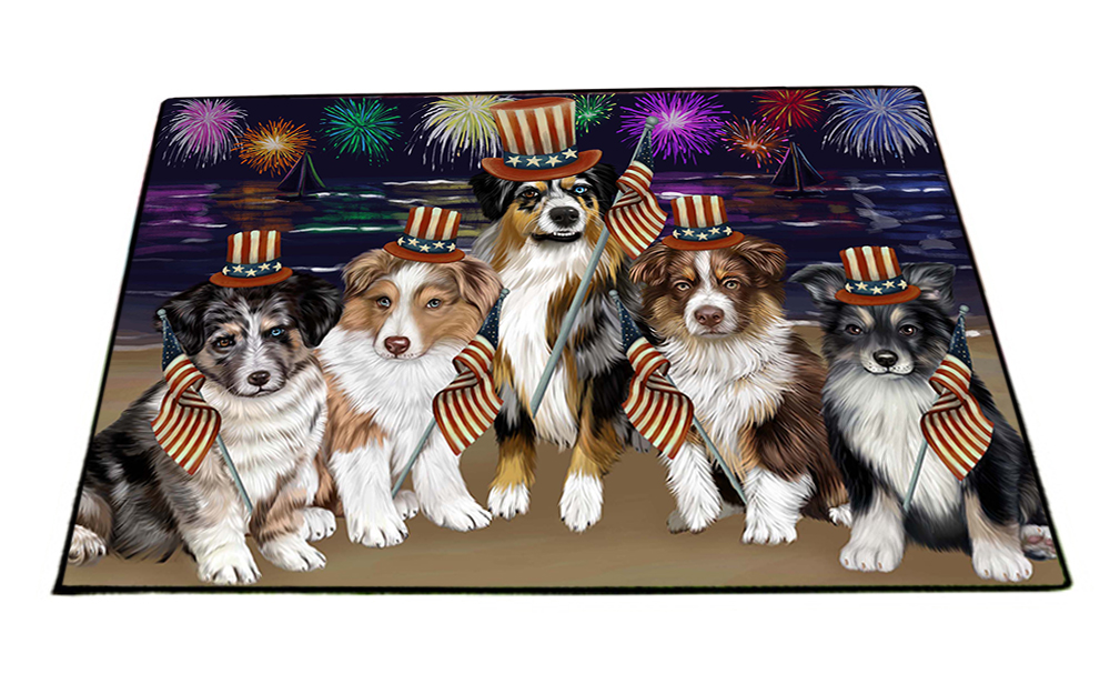 Australian Shepherd Dog Floor Mat Personalized Door Mat Valentine Day NWT - Picture 35 of 63