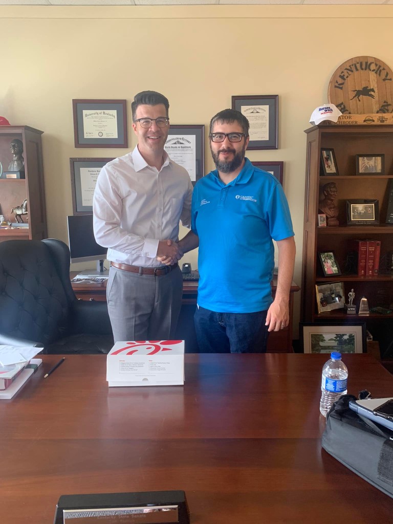 July 2022.2 Although work at the capitol slows down after the General Assembly concludes, legislators still come for committees. Senator Wil Schroder has been a great supporter of the ministry. He is not running for reelection. Pray for him, his family, and where the Lord takes him next.