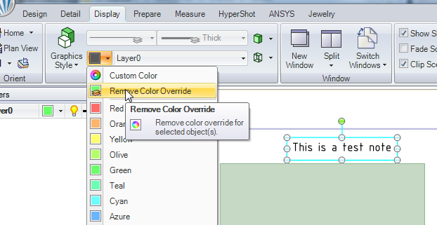 Remove Color Override