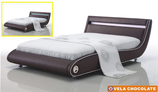 Chocolate Modern Vela Bedroom Bed American Eagle