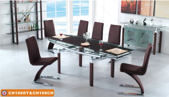Brown Dining Set CH 108DT 108 CH by American Eagle