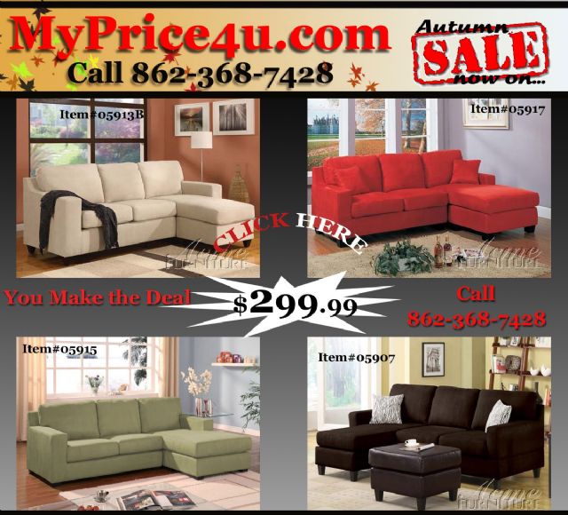 Chocolate Reversible Sectional 05907 by Acme