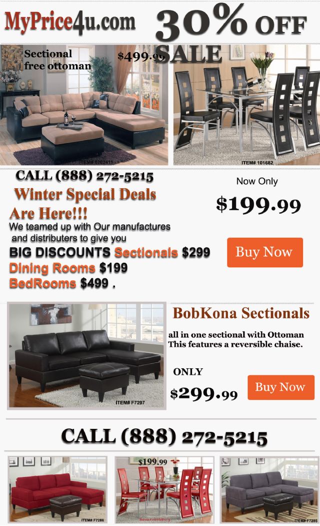 SECTIONAL WITH FREE OTTOMAN