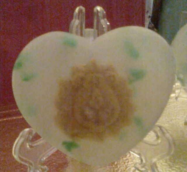 2 All natural hand poured HEART Soaps w-Lion
