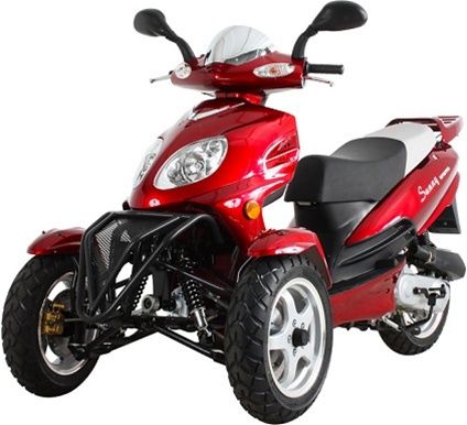 50cc Super Trike Scooter Moped