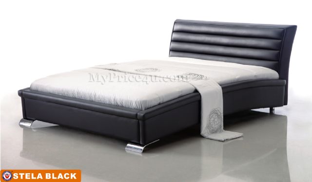 Stela Black Platform Bed by American Eagle